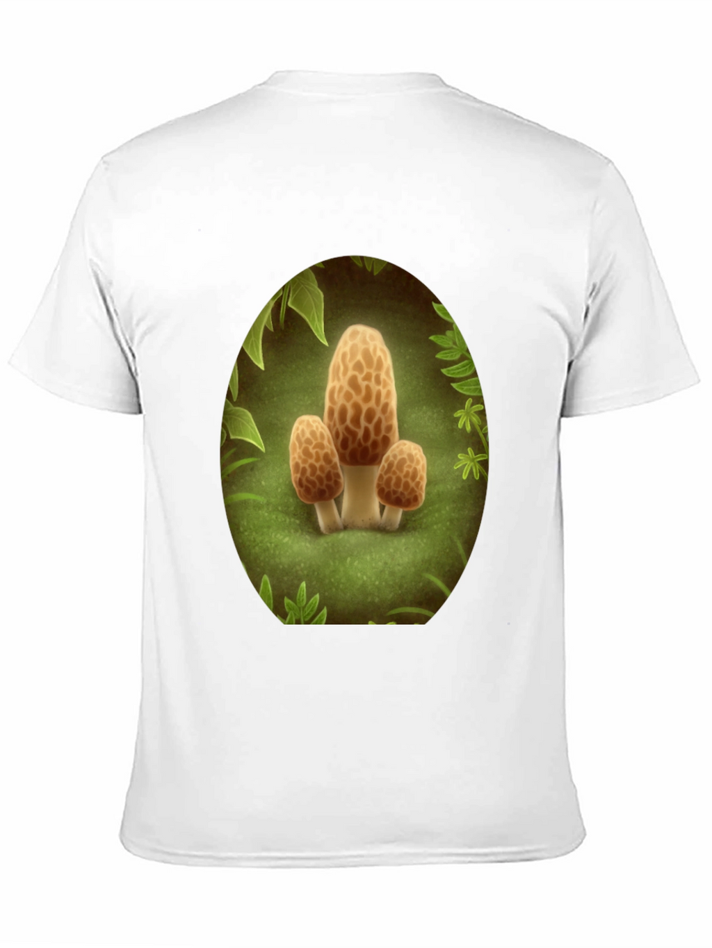 Mushroom Crewneck T-Shirt - Funky Forest Design