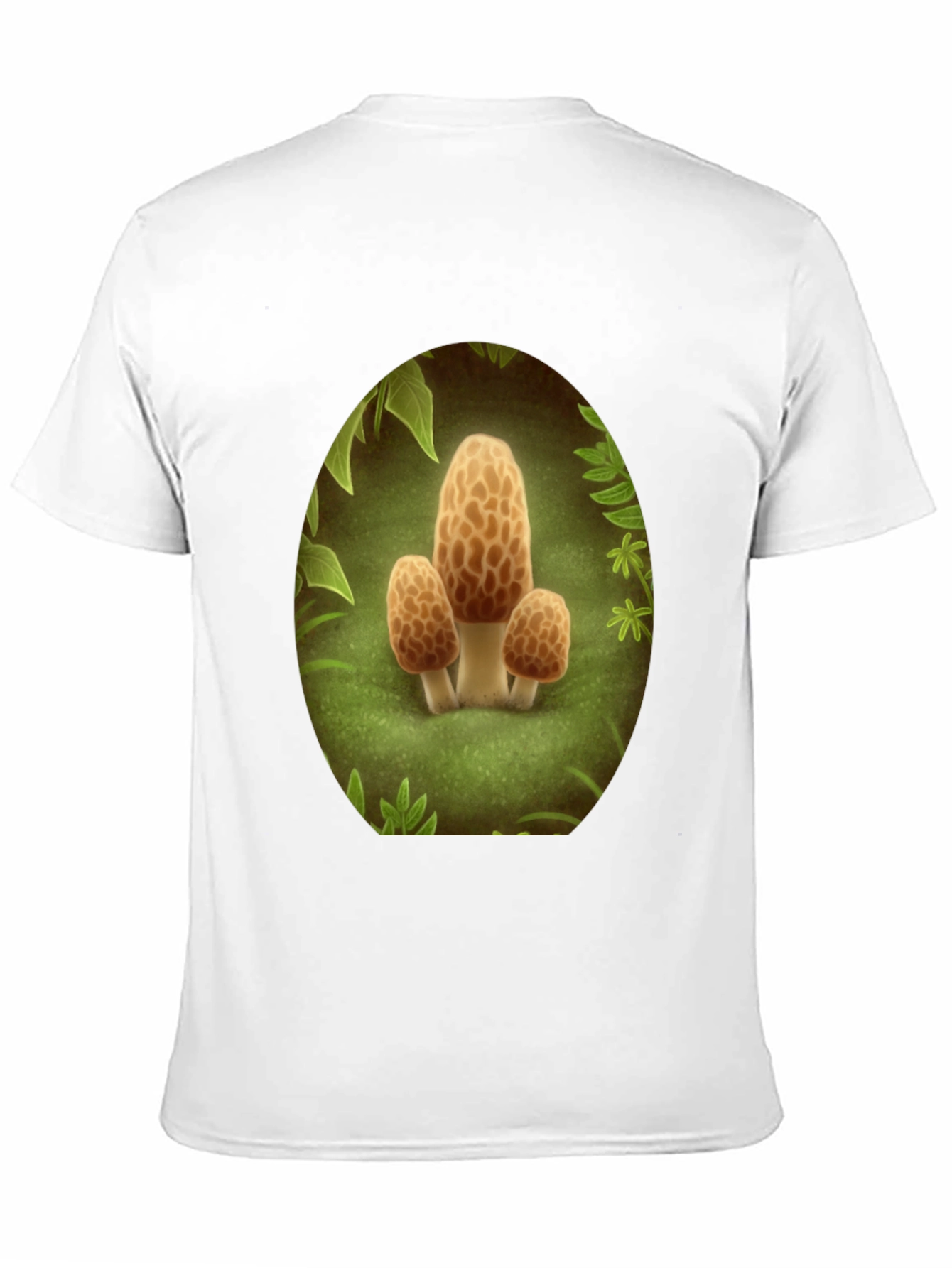 Mushroom Crewneck T-Shirt - Funky Forest Design