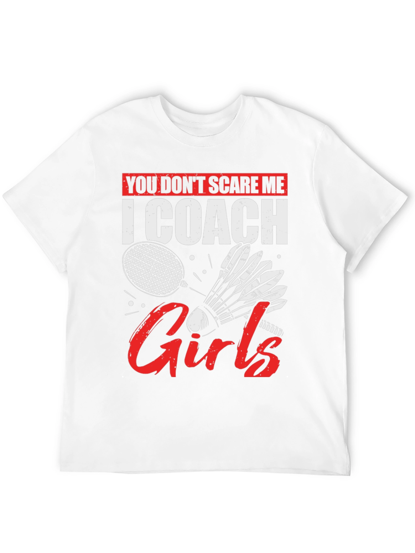 I Coach Girls Badminton T-Shirt