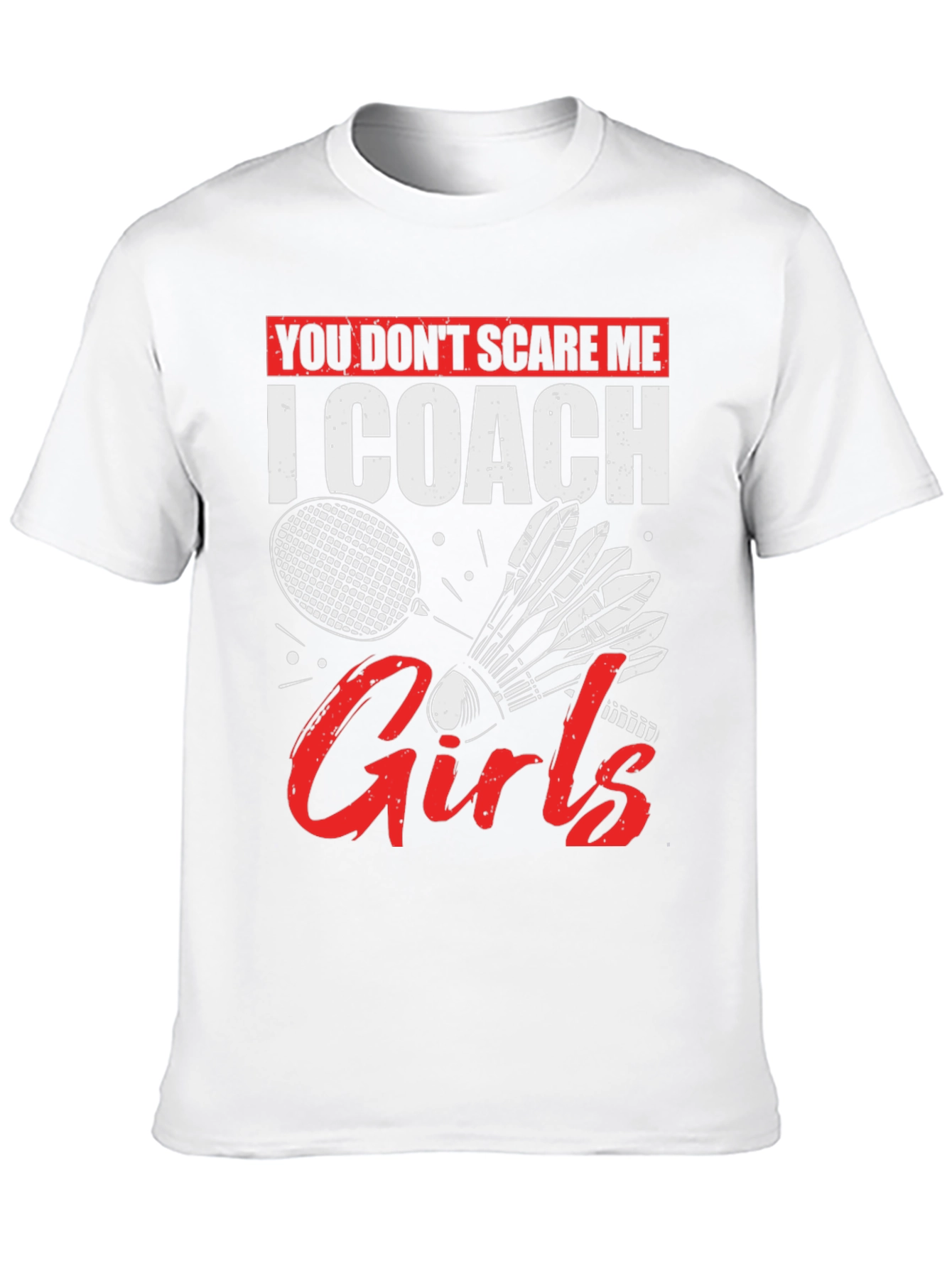 I Coach Girls Badminton T-Shirt