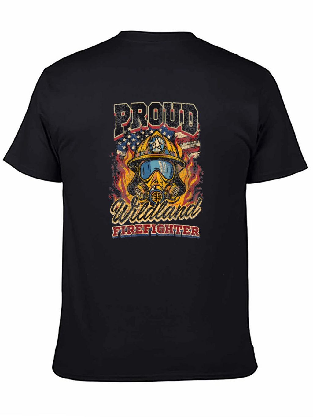 Proud Wildland Firefighter Graphic T-Shirt