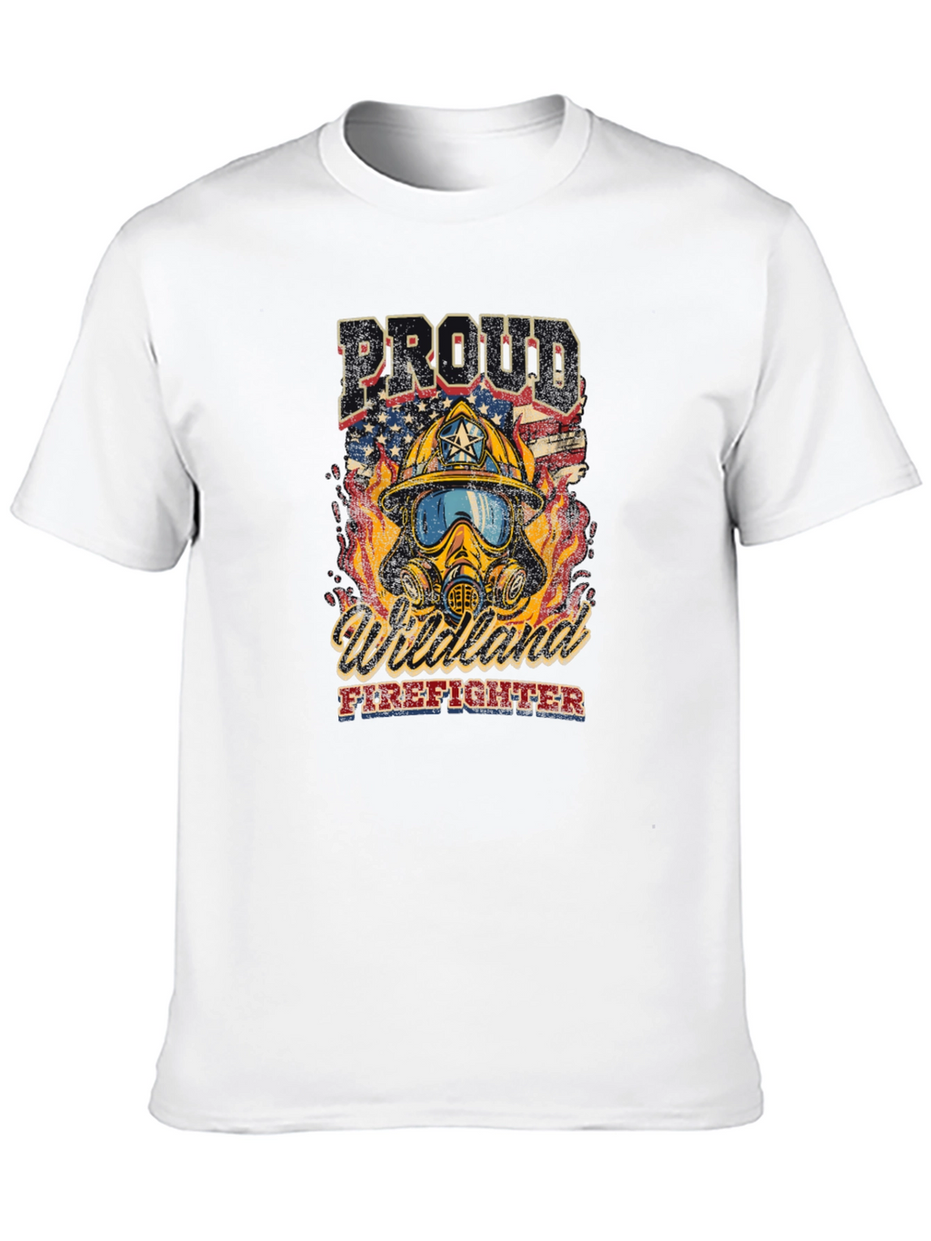 Proud Wildland Firefighter Graphic T-Shirt