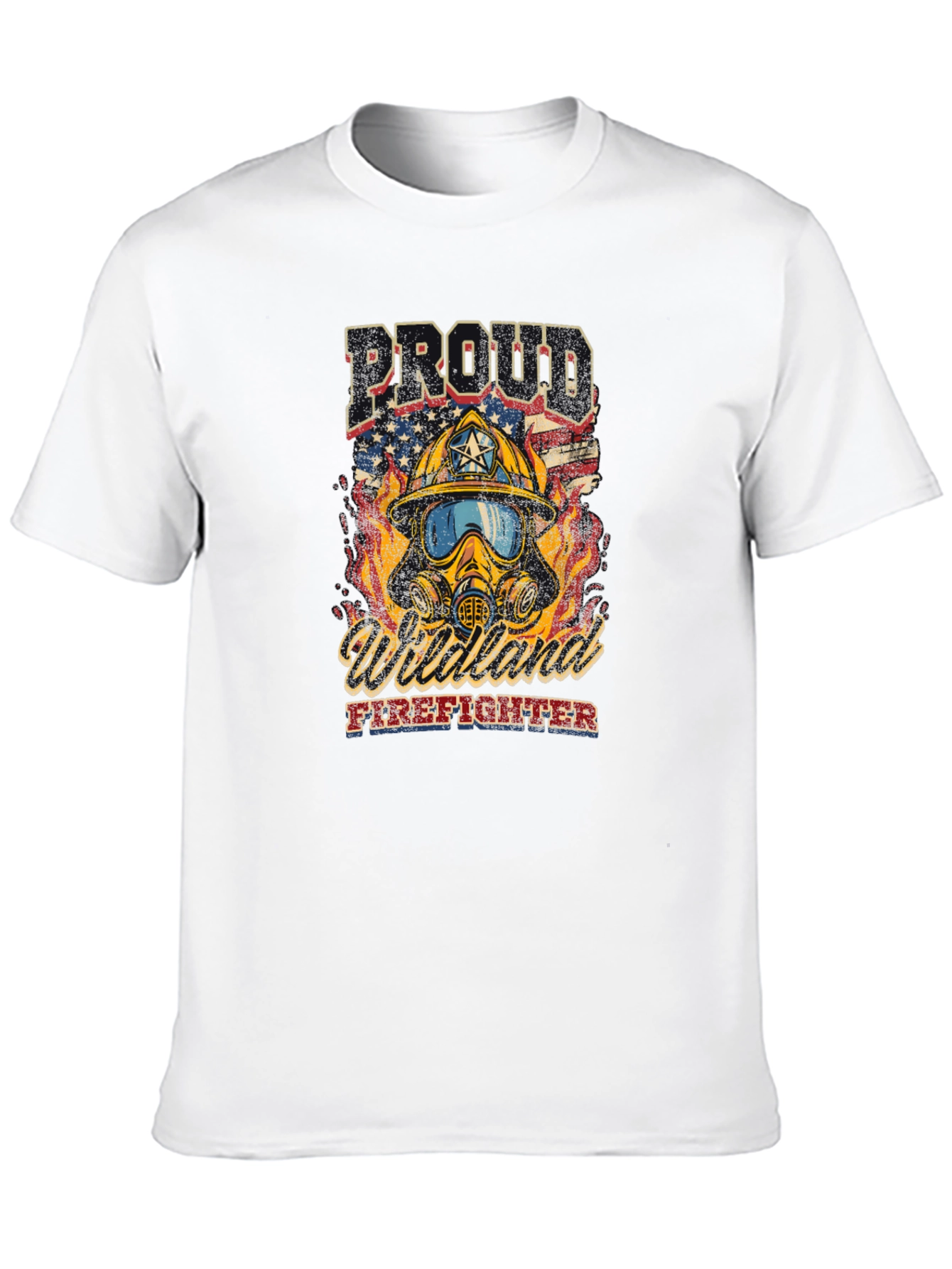 Proud Wildland Firefighter Graphic T-Shirt
