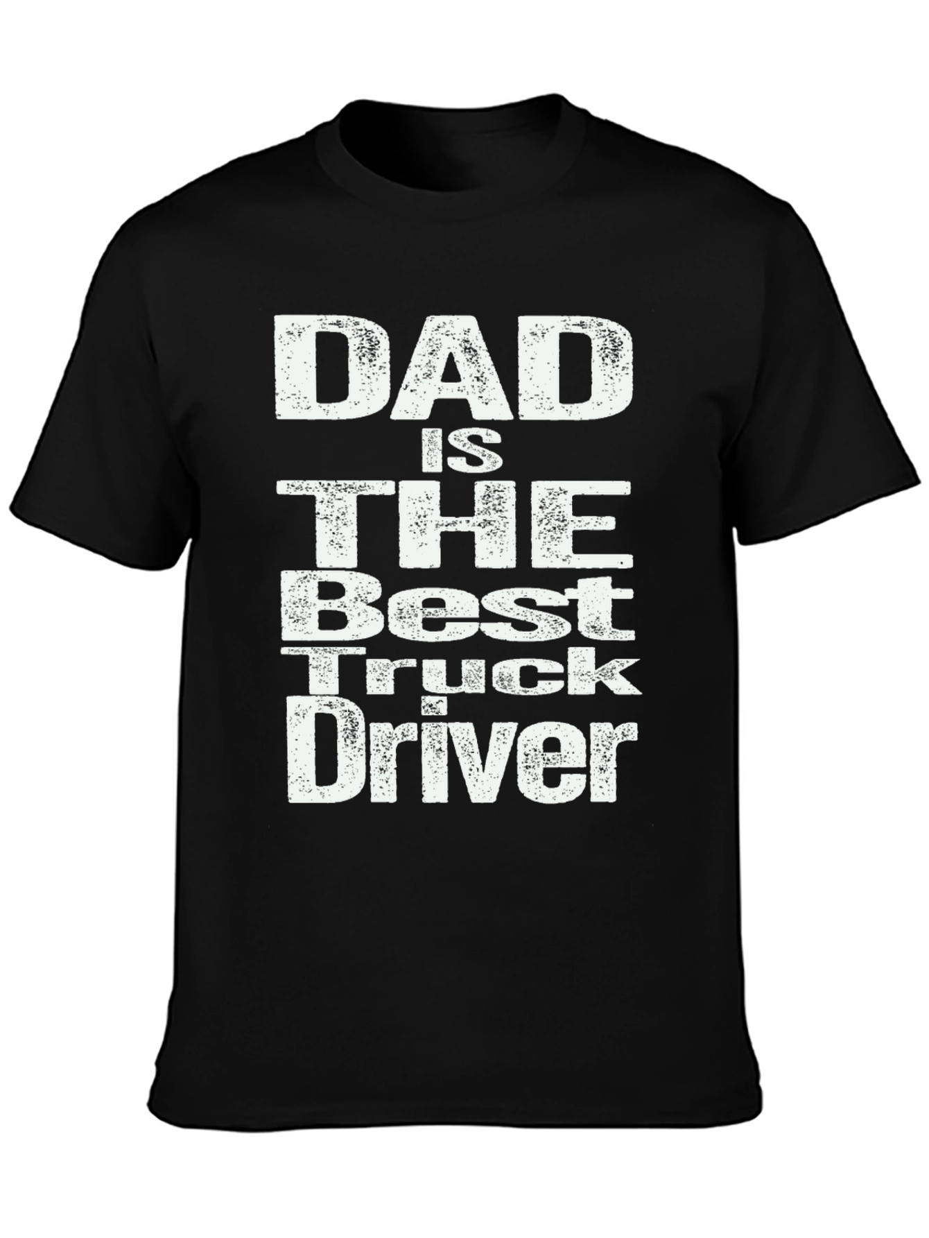 Dad Best Truck Driver T-Shirt - Black