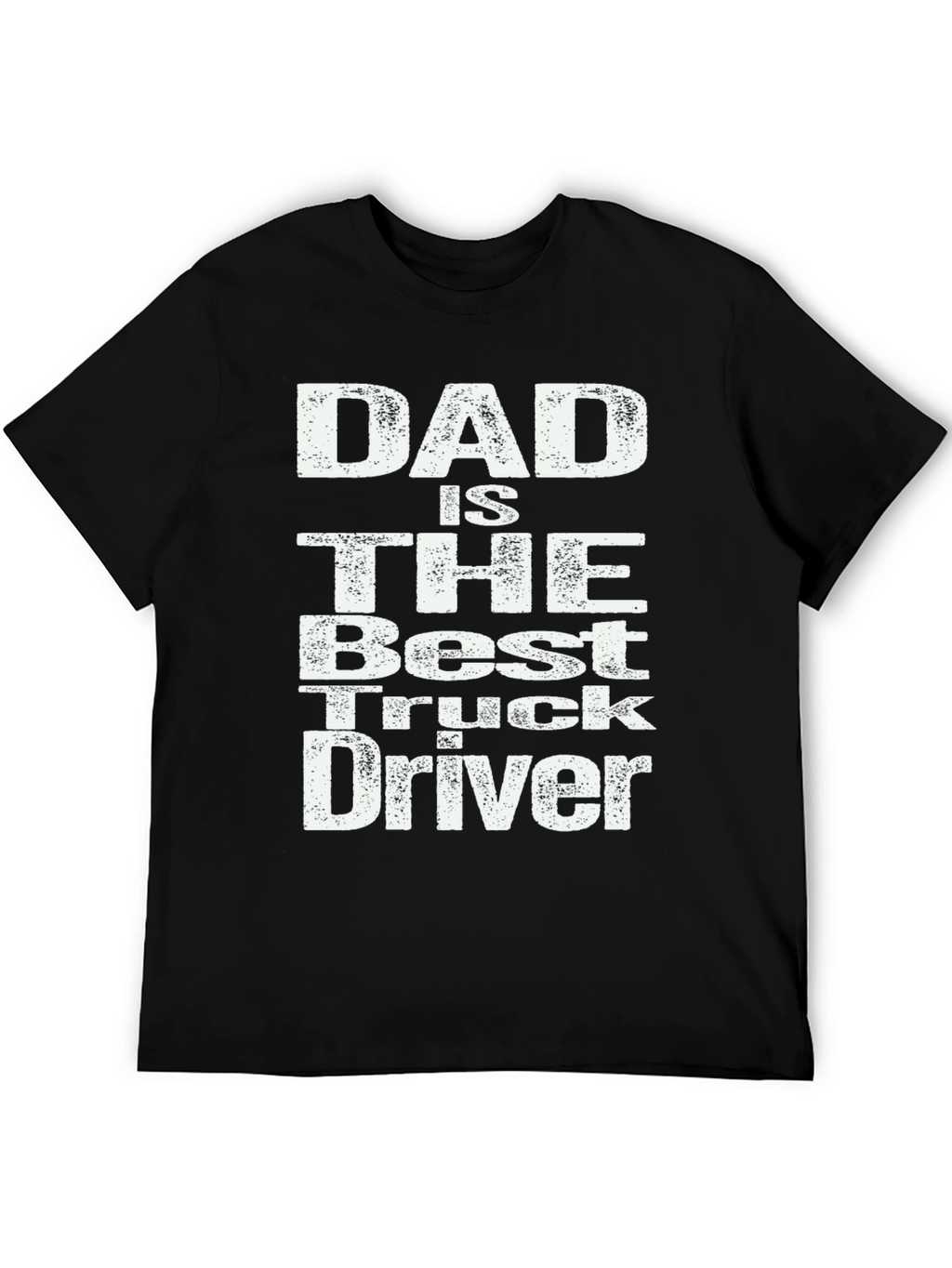Dad Best Truck Driver T-Shirt - Black