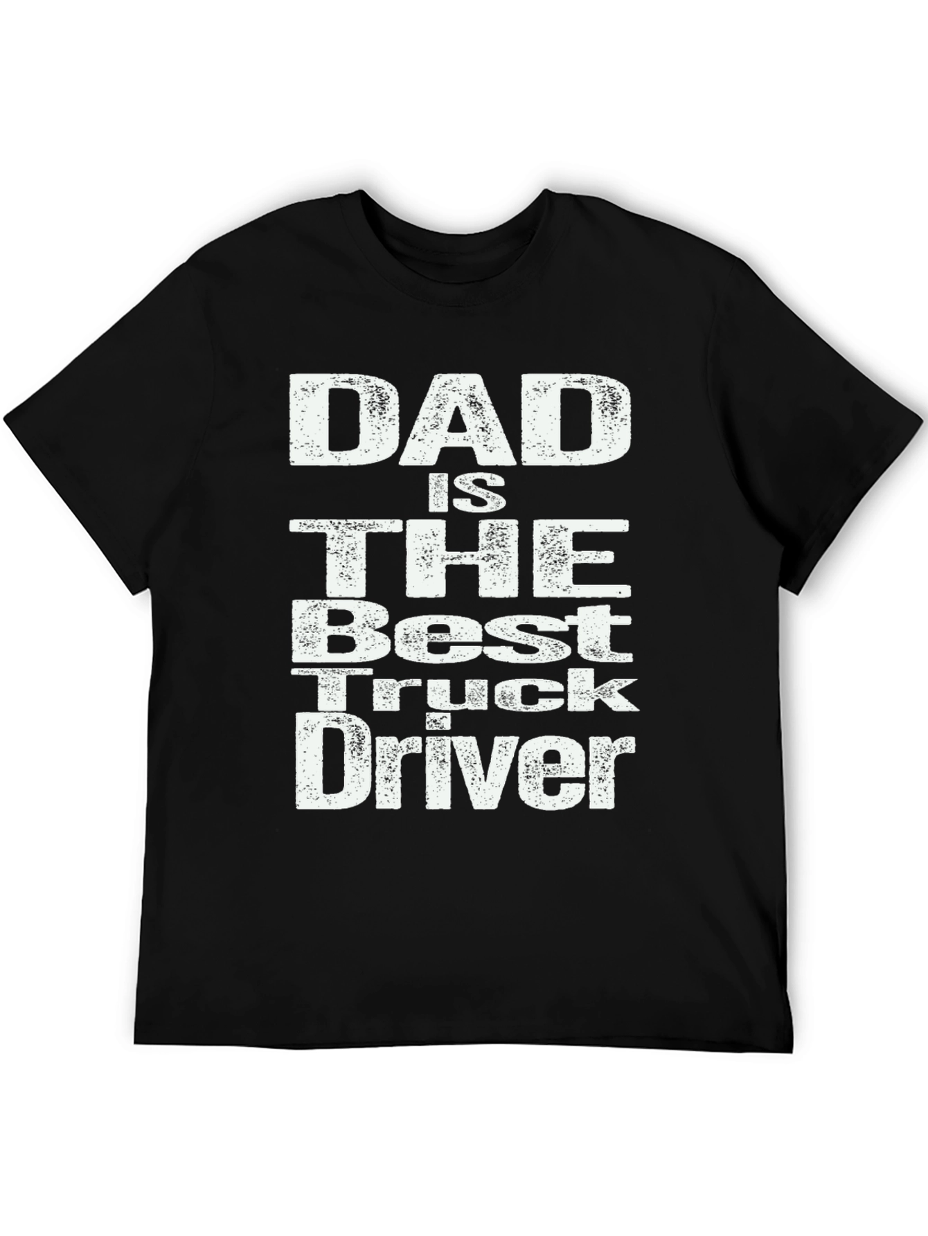 Dad Best Truck Driver T-Shirt - Black