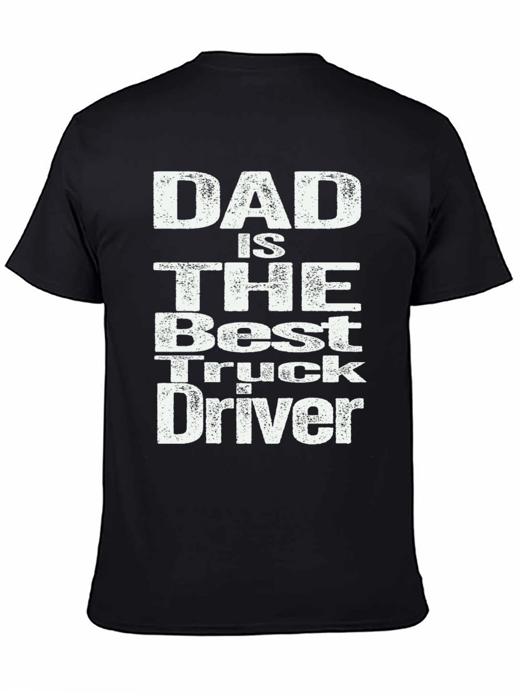 Dad Best Truck Driver T-Shirt - Black