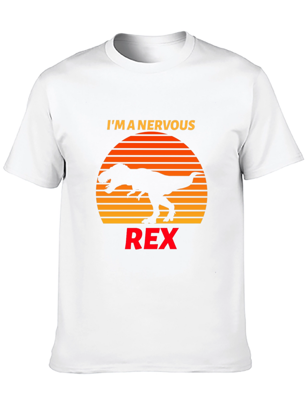 Nervous Rex T-Shirt Dinosaur Graphic Tee