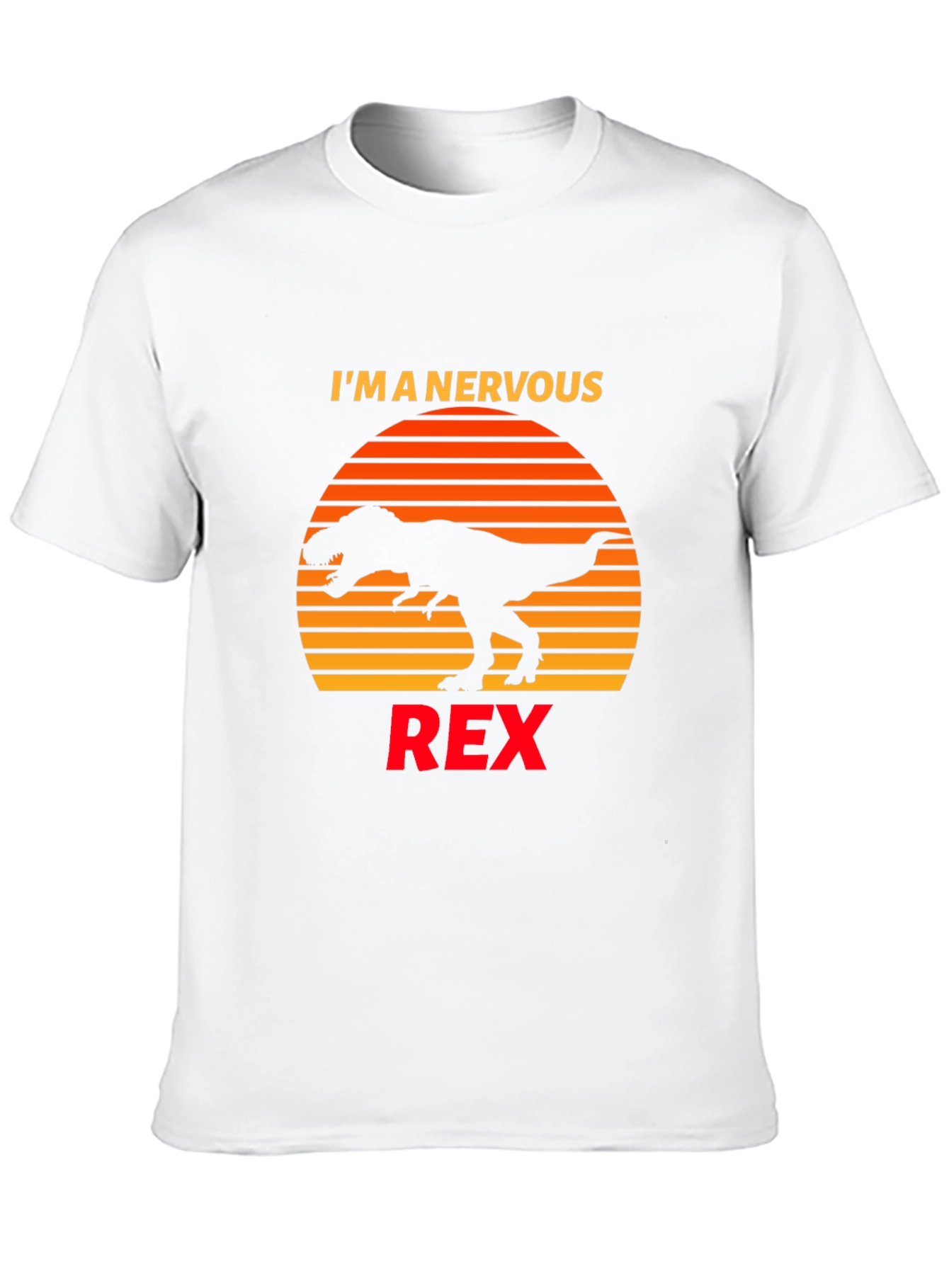 Nervous Rex T-Shirt Dinosaur Graphic Tee