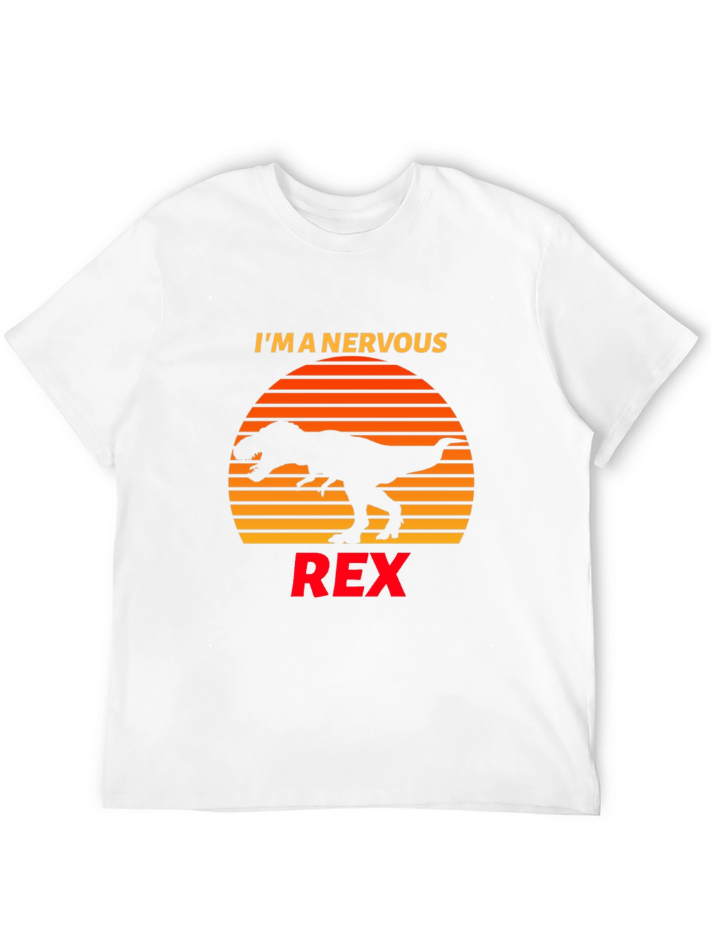 Nervous Rex T-Shirt Dinosaur Graphic Tee
