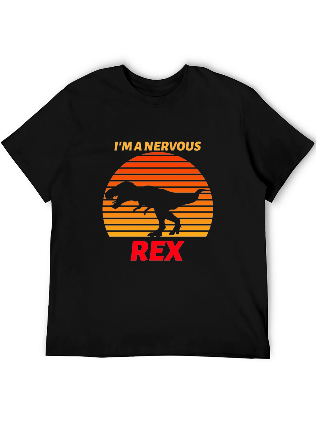 Nervous Rex T-Shirt Dinosaur Graphic Tee