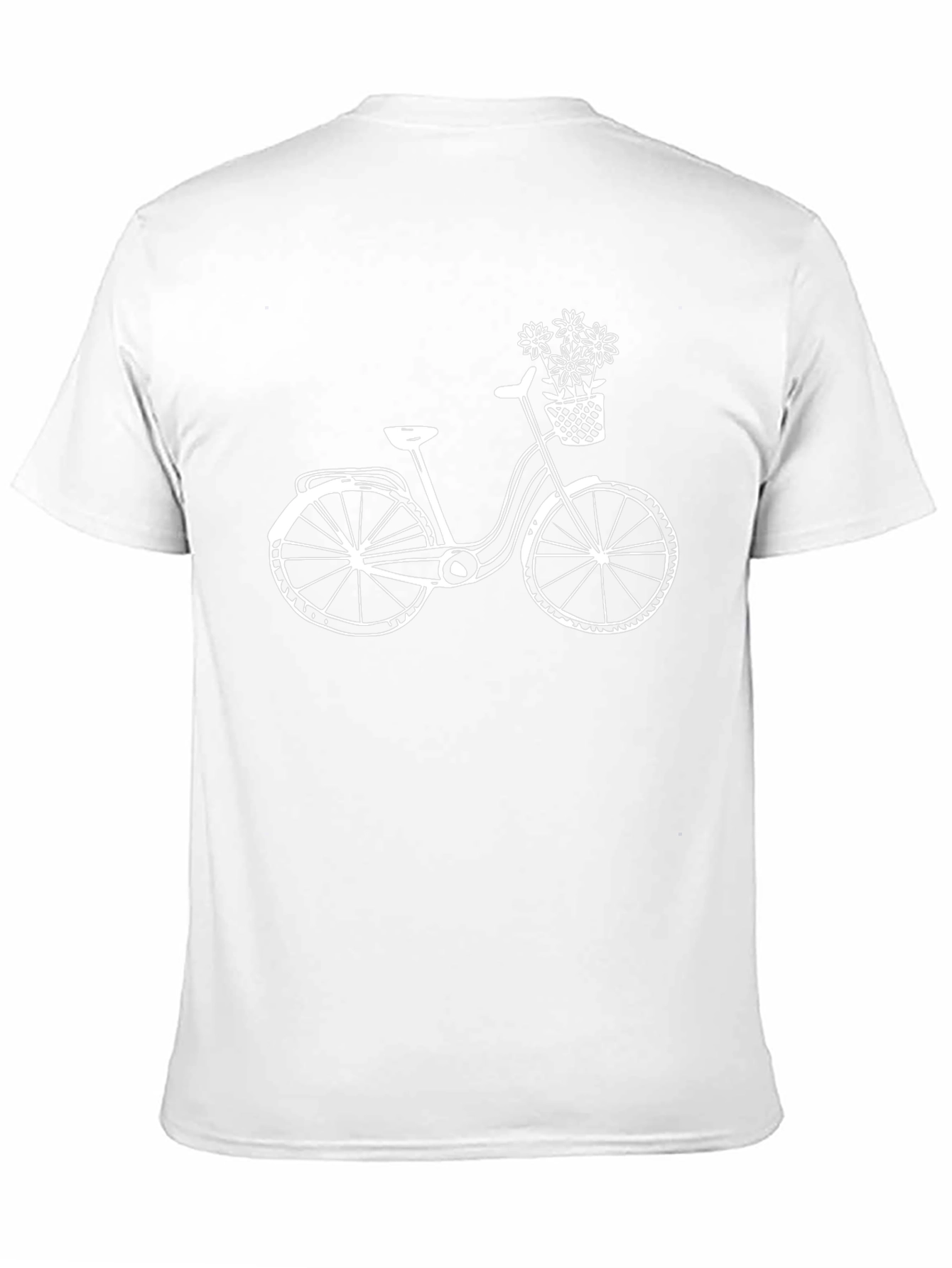 Stylish Black T-Shirt with Bicycle Graphic