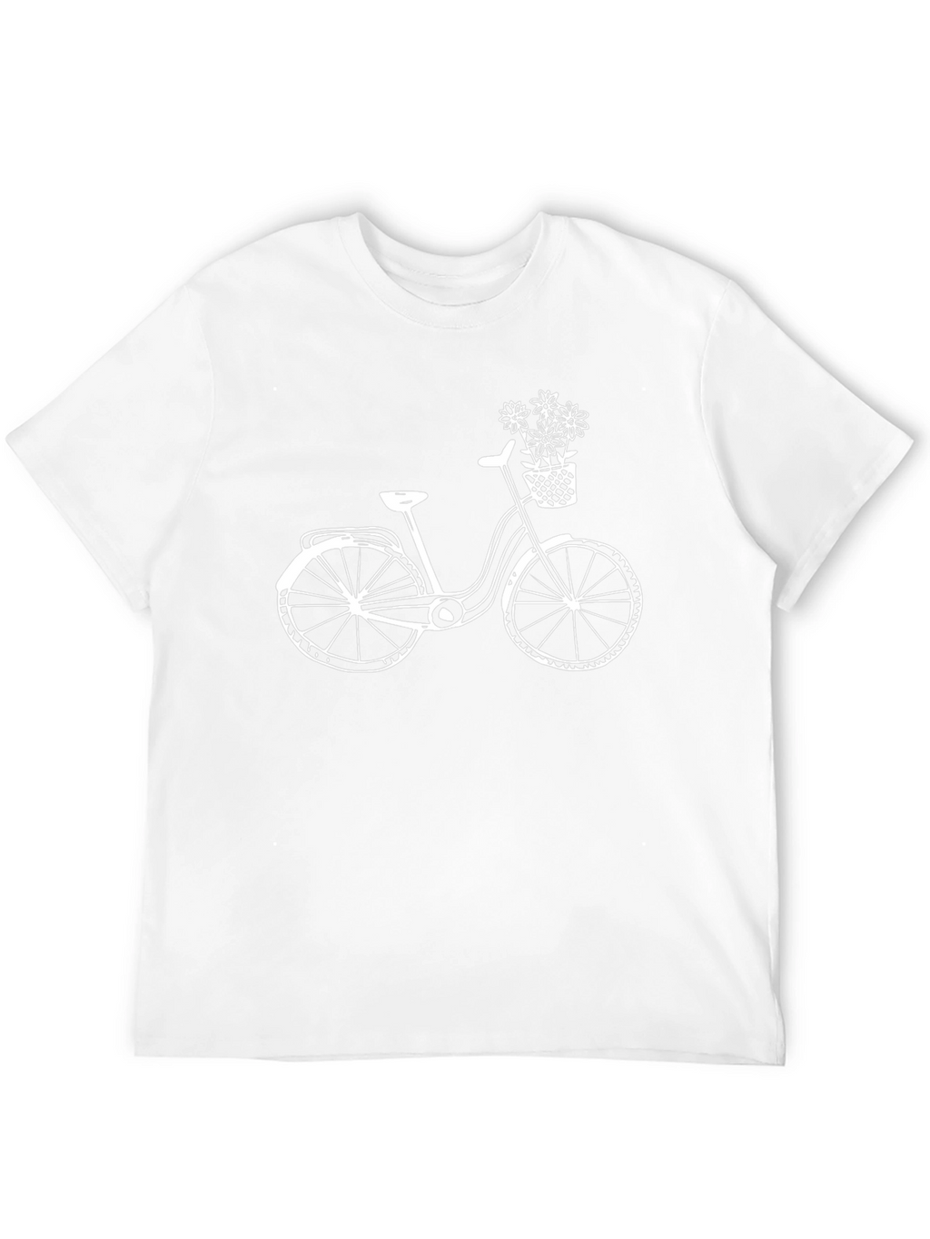 Stylish Black T-Shirt with Bicycle Graphic
