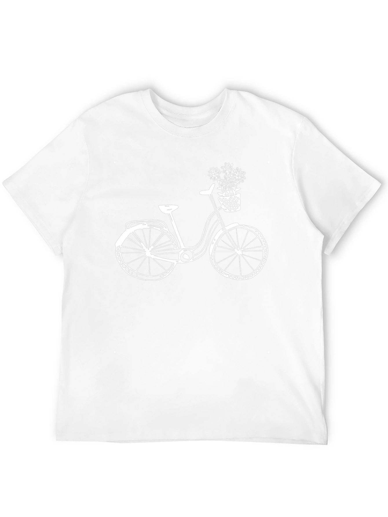 Stylish Black T-Shirt with Bicycle Graphic