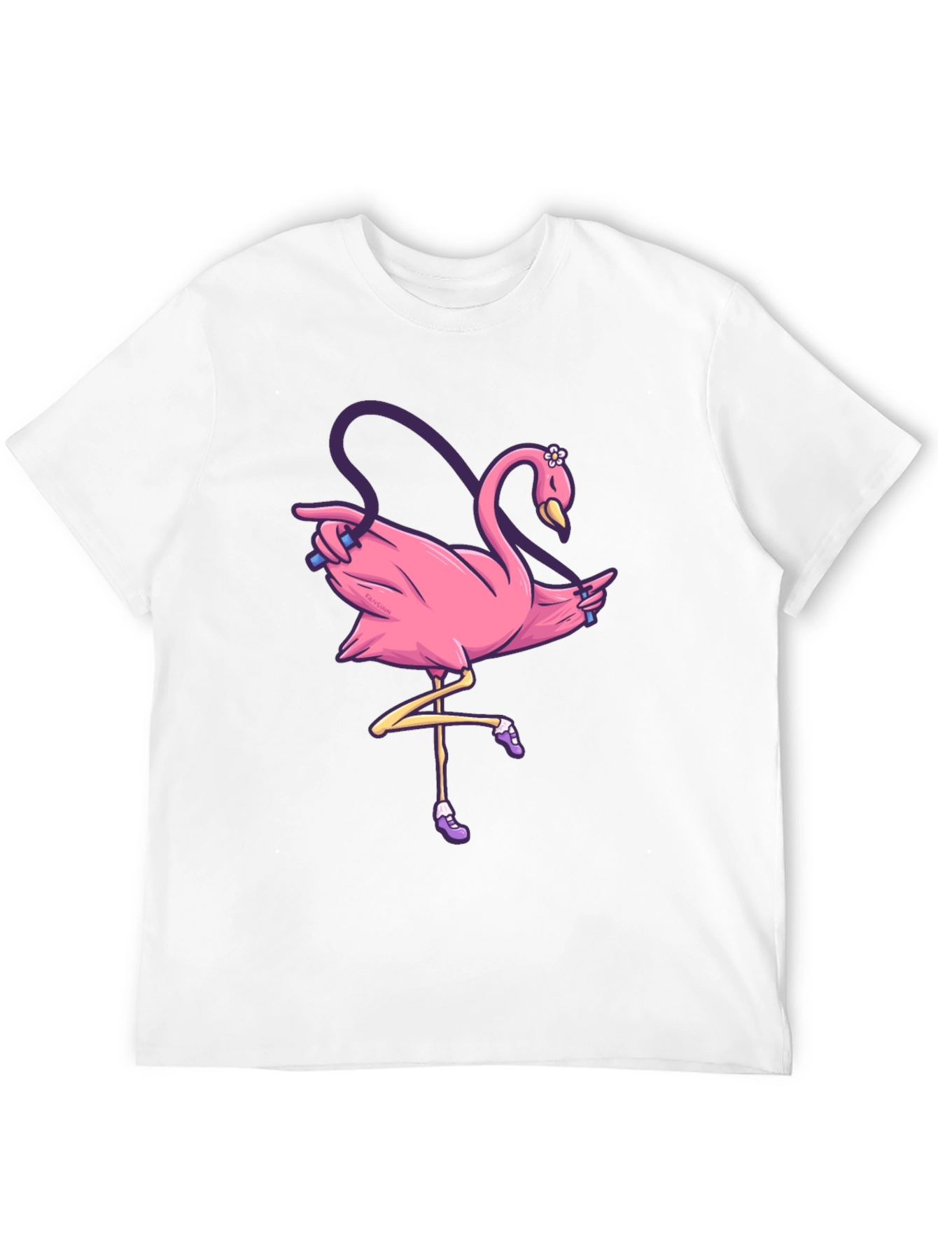 Pink Flamingo Jump Rope T-Shirt