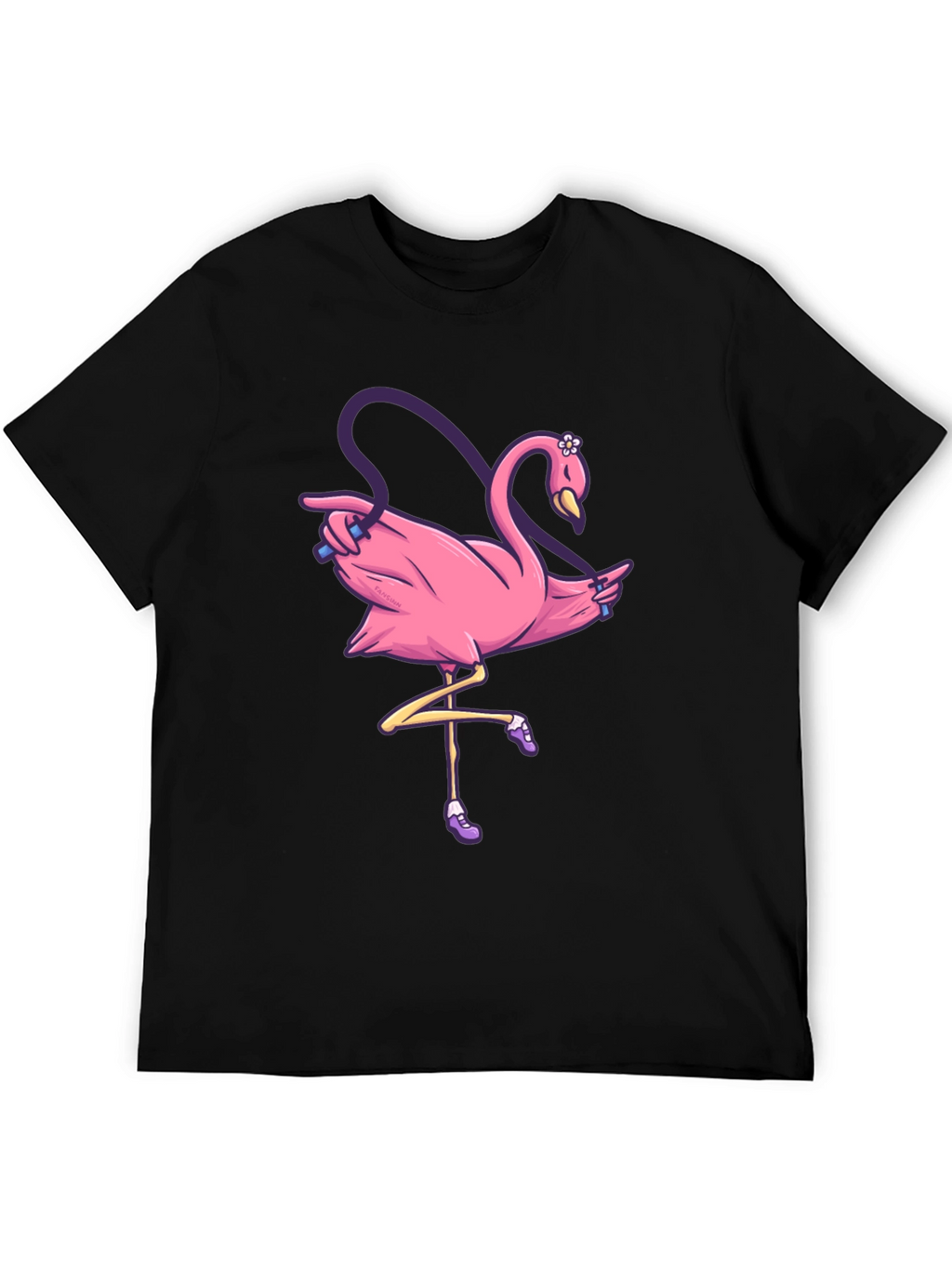 Pink Flamingo Jump Rope T-Shirt