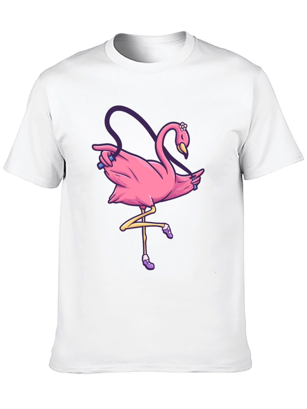 Pink Flamingo Jump Rope T-Shirt