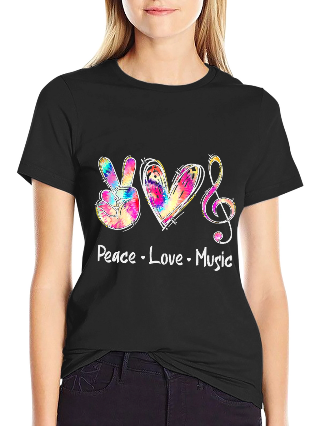 Peace Love Music Graphic Tee