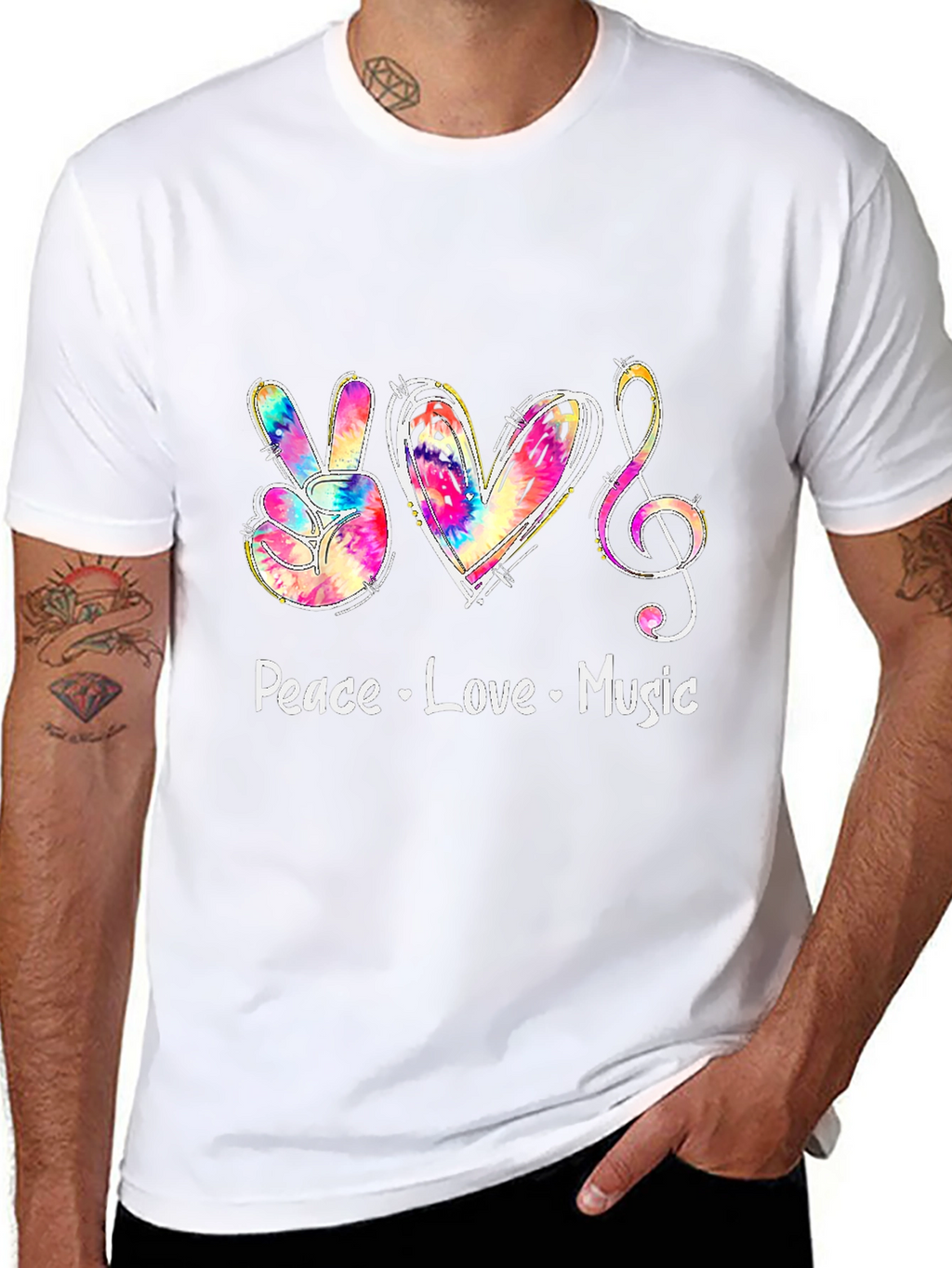 Peace Love Music Graphic Tee