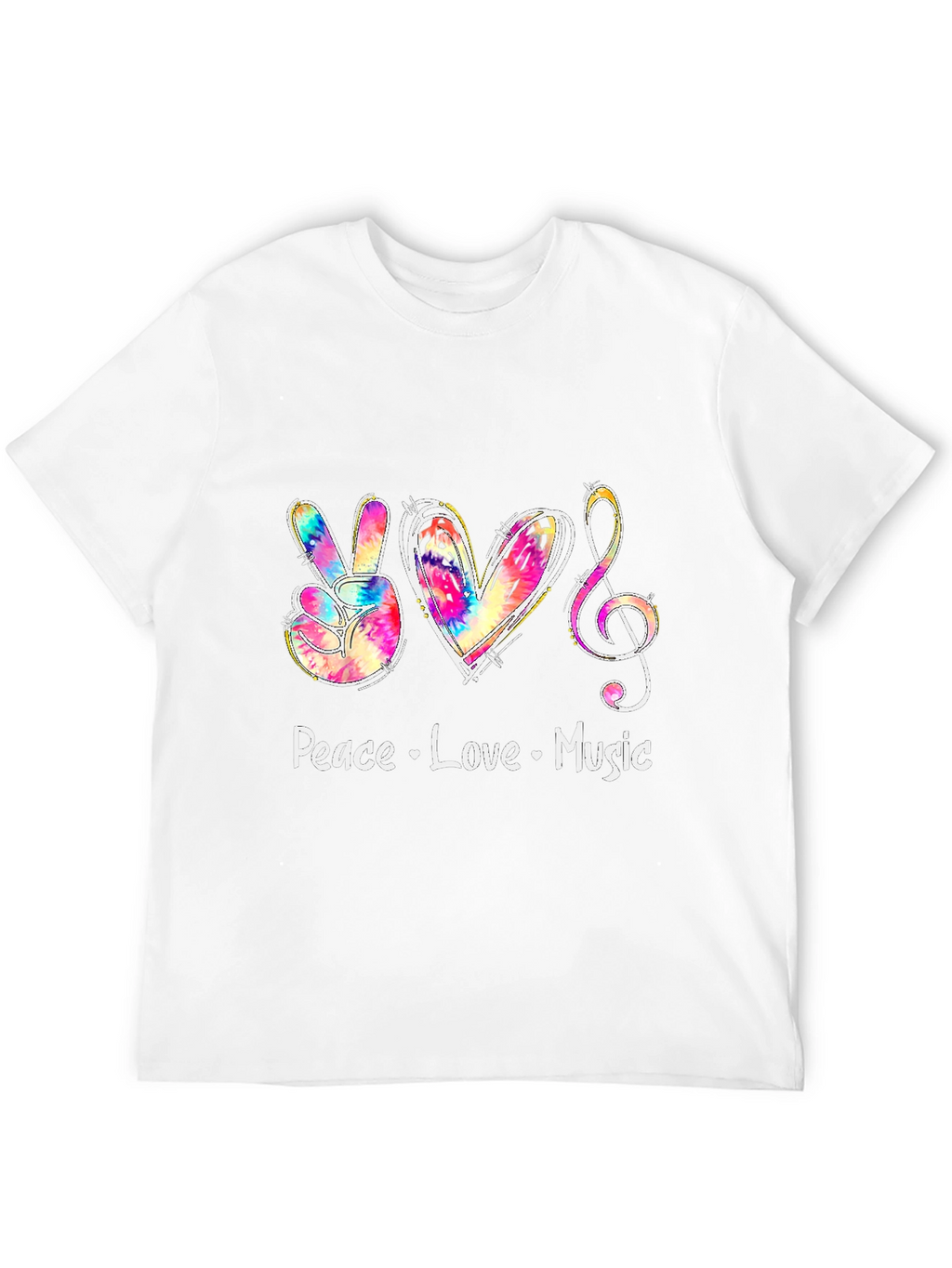Peace Love Music Graphic Tee