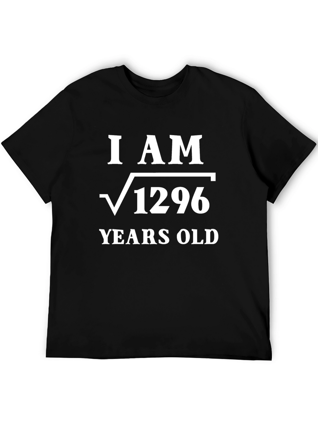 I AM Root 1296 Years Old Funny Math T-Shirt