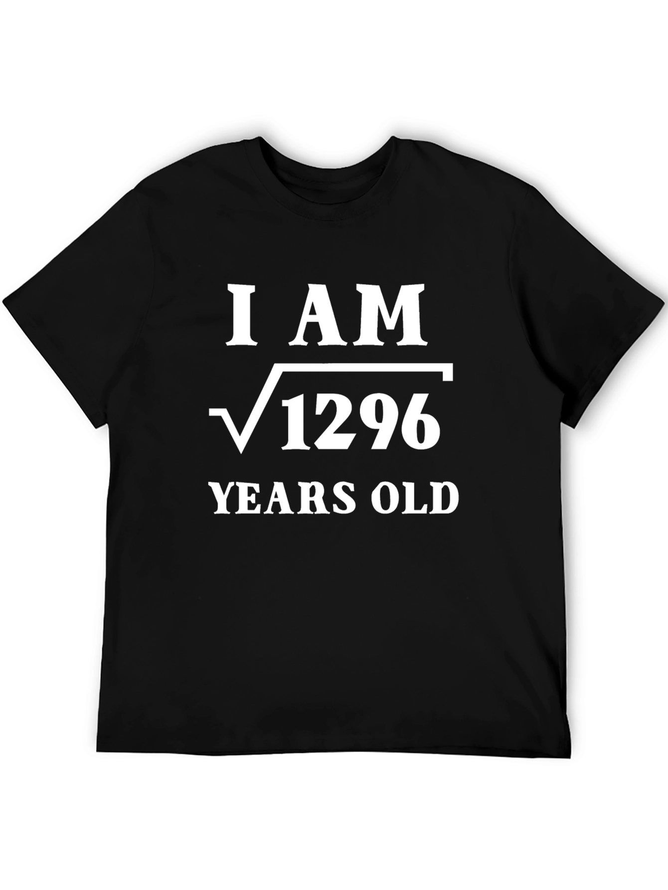 I AM Root 1296 Years Old Funny Math T-Shirt