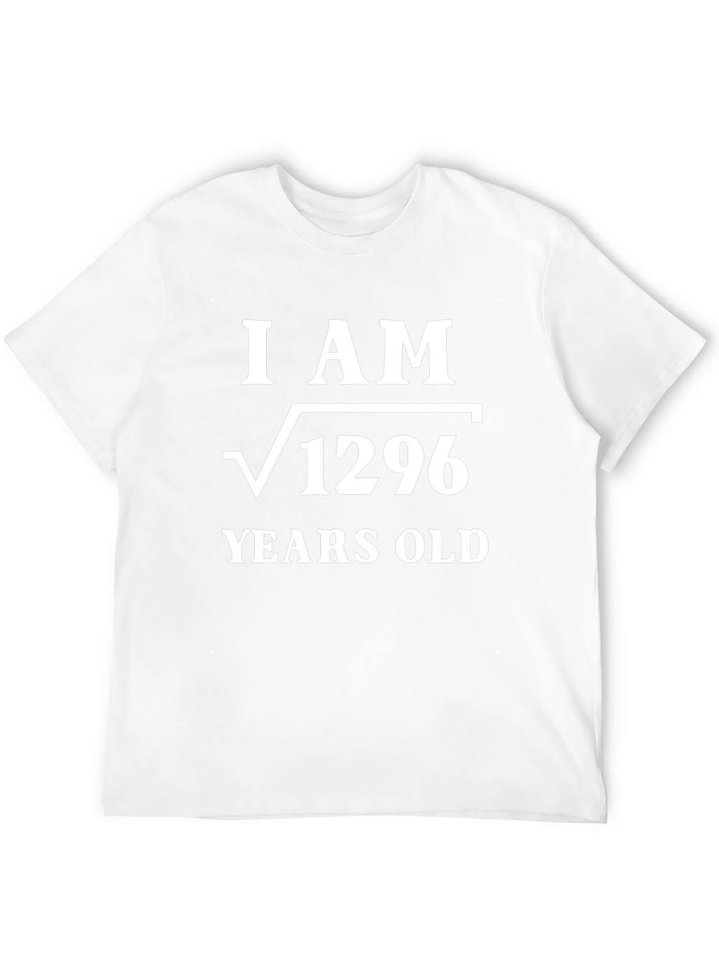 I AM Root 1296 Years Old Funny Math T-Shirt