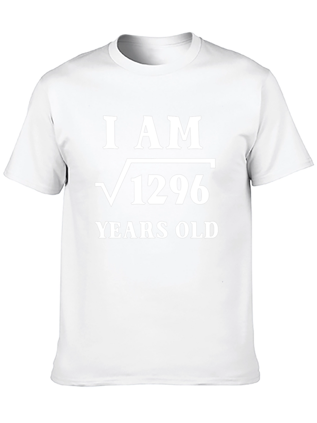 I AM Root 1296 Years Old Funny Math T-Shirt