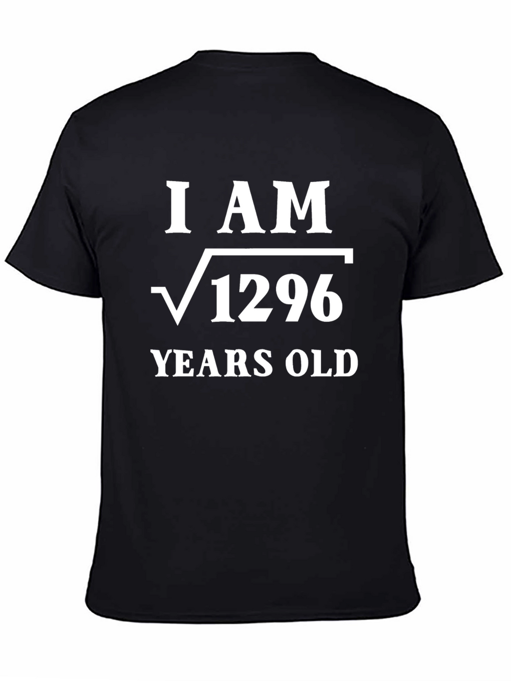 I AM Root 1296 Years Old Funny Math T-Shirt