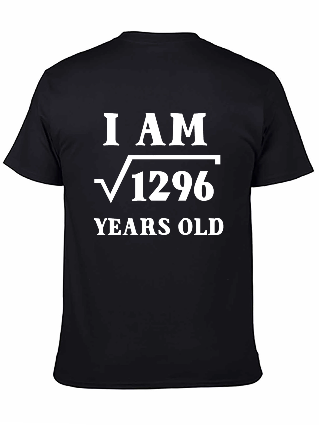 I AM Root 1296 Years Old Funny Math T-Shirt