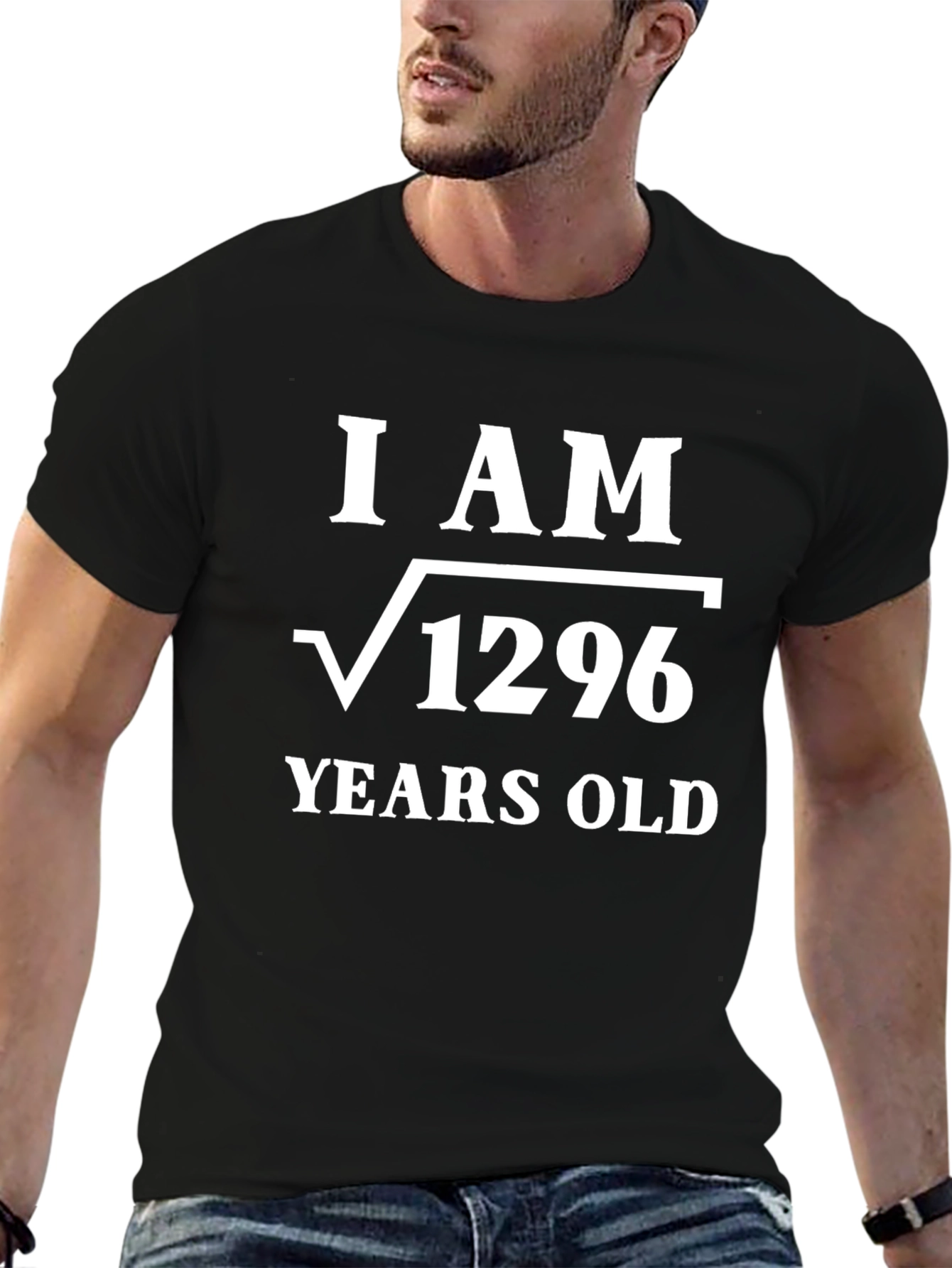 I AM Root 1296 Years Old Funny Math T-Shirt