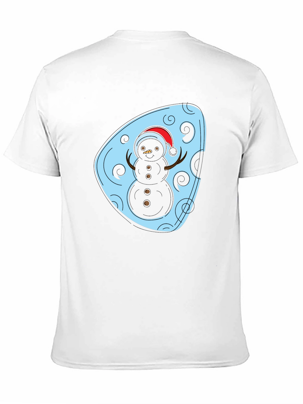Festive Snowman Graphic Tee - Holiday Style