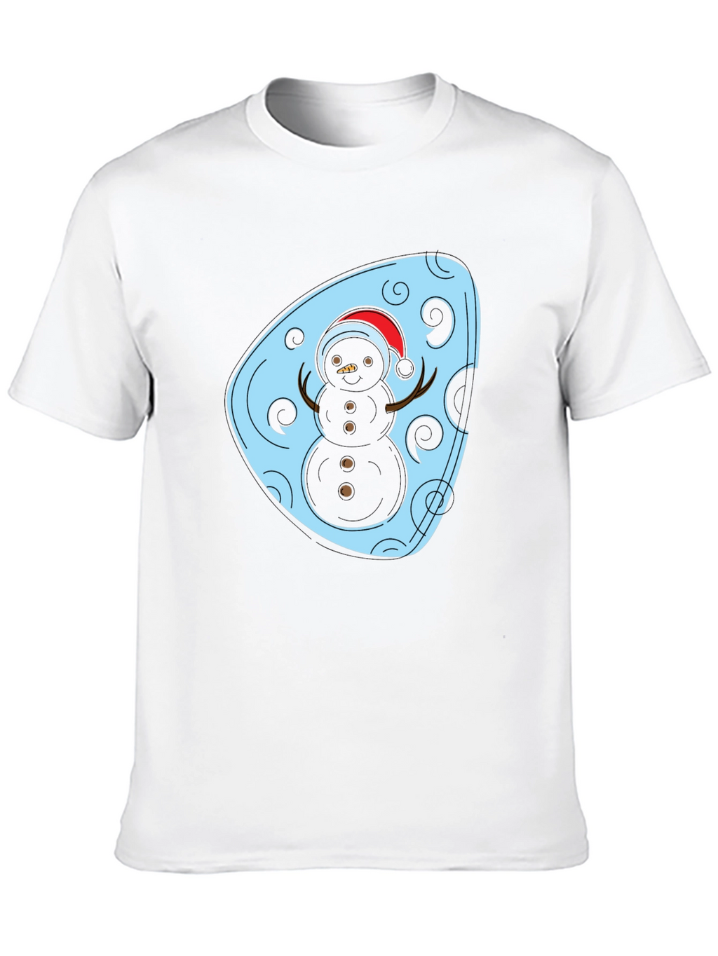 Festive Snowman Graphic Tee - Holiday Style