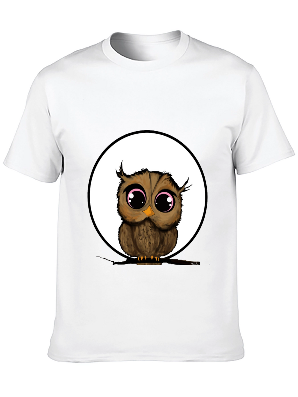 Owl Graphic Black T-Shirt