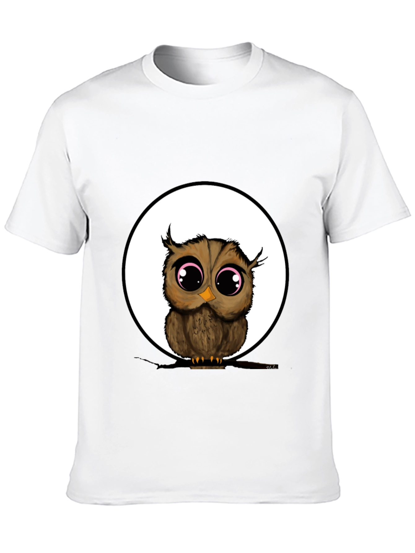 Owl Graphic Black T-Shirt