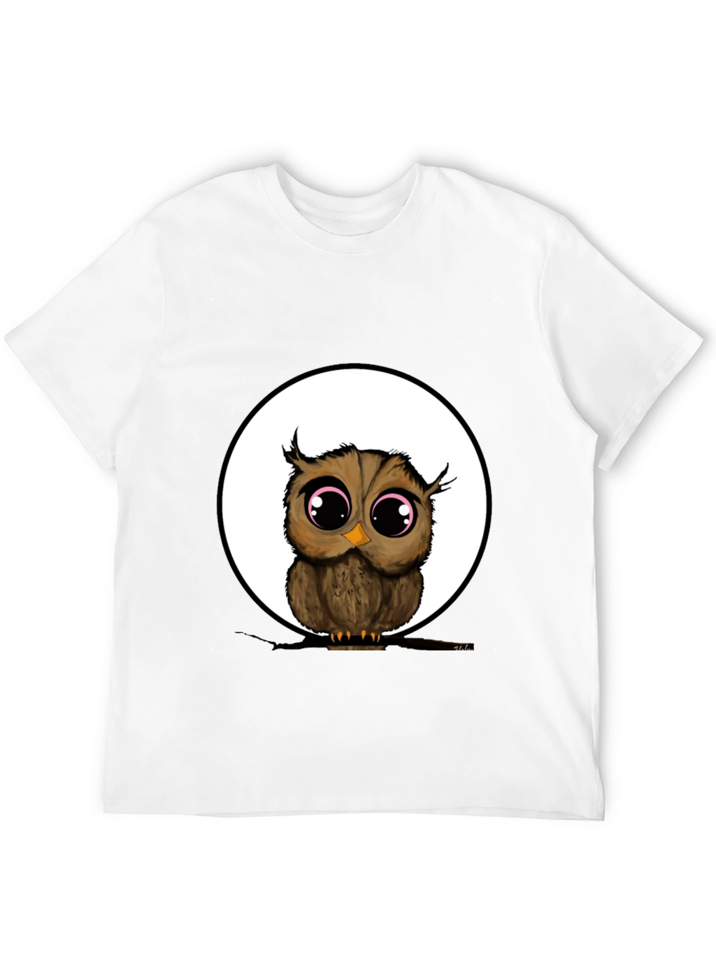 Owl Graphic Black T-Shirt