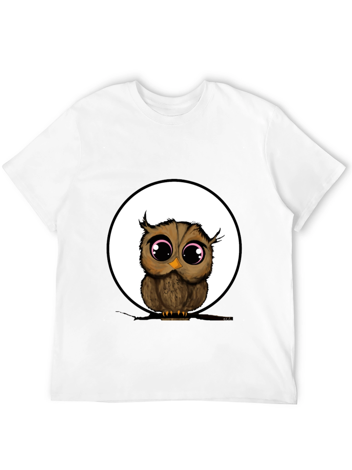 Owl Graphic Black T-Shirt