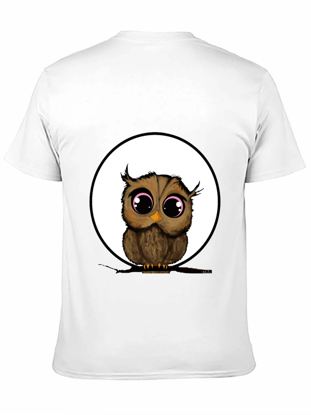 Owl Graphic Black T-Shirt