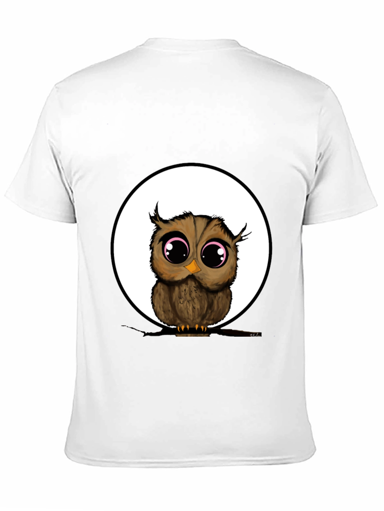 Owl Graphic Black T-Shirt