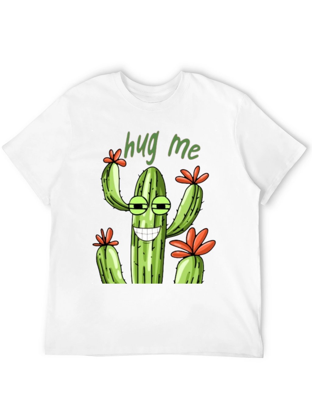 Hug Me Cactus Graphic T-Shirt - Unisex Tee
