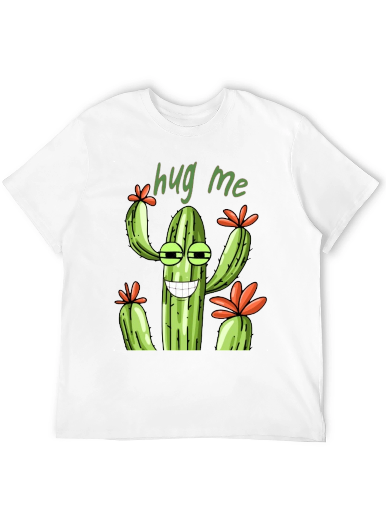 Hug Me Cactus Graphic T-Shirt - Unisex Tee