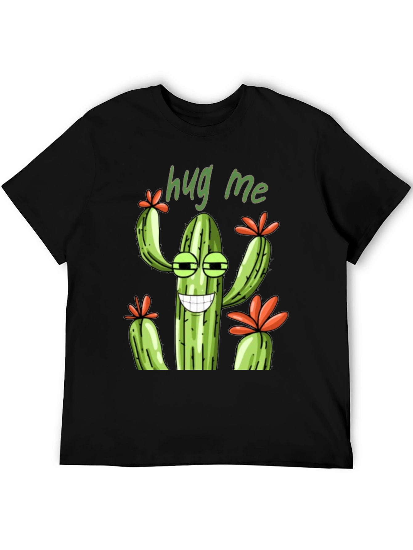 Hug Me Cactus Graphic T-Shirt - Unisex Tee