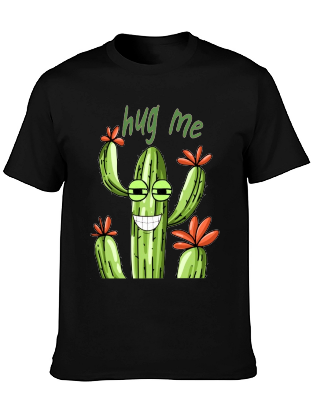 Hug Me Cactus Graphic T-Shirt - Unisex Tee