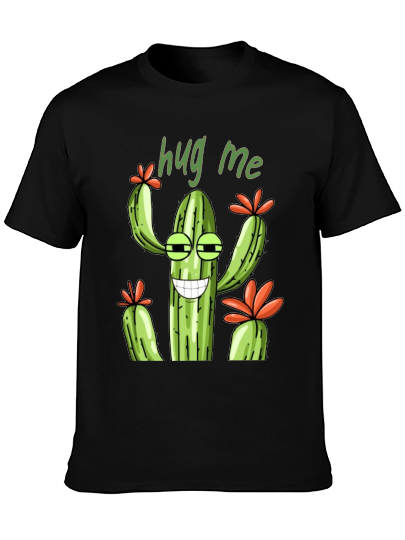Hug Me Cactus Graphic T-Shirt - Unisex Tee