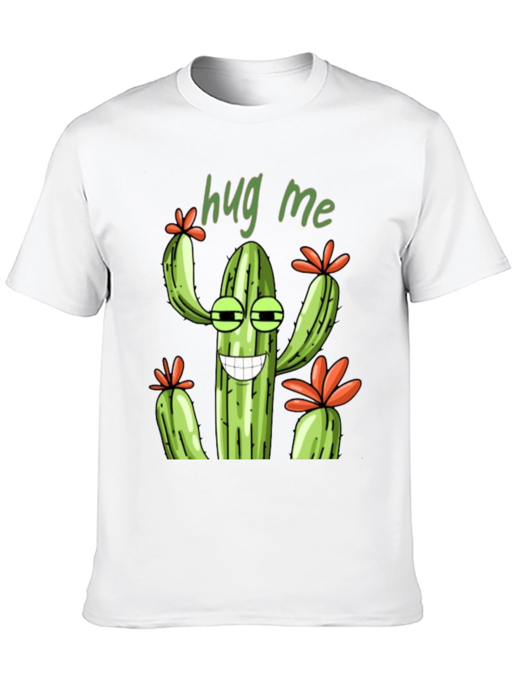 Hug Me Cactus Graphic T-Shirt - Unisex Tee