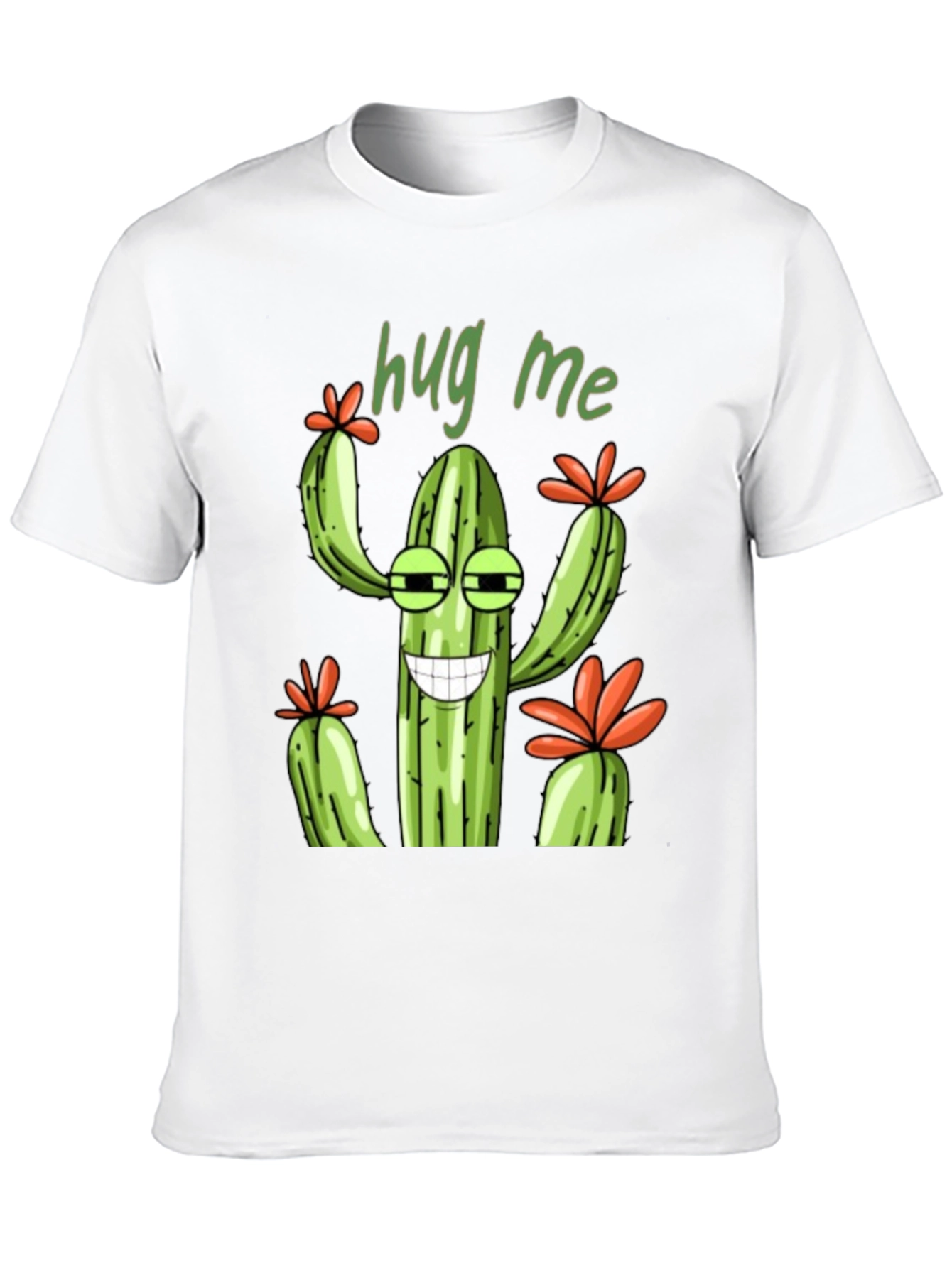 Hug Me Cactus Graphic T-Shirt - Unisex Tee