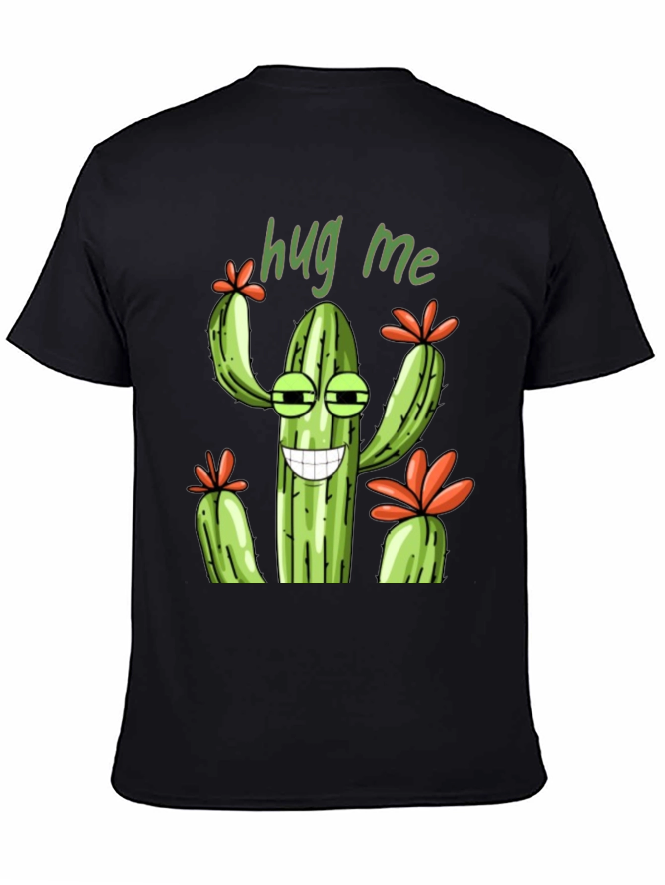 Hug Me Cactus Graphic T-Shirt - Unisex Tee