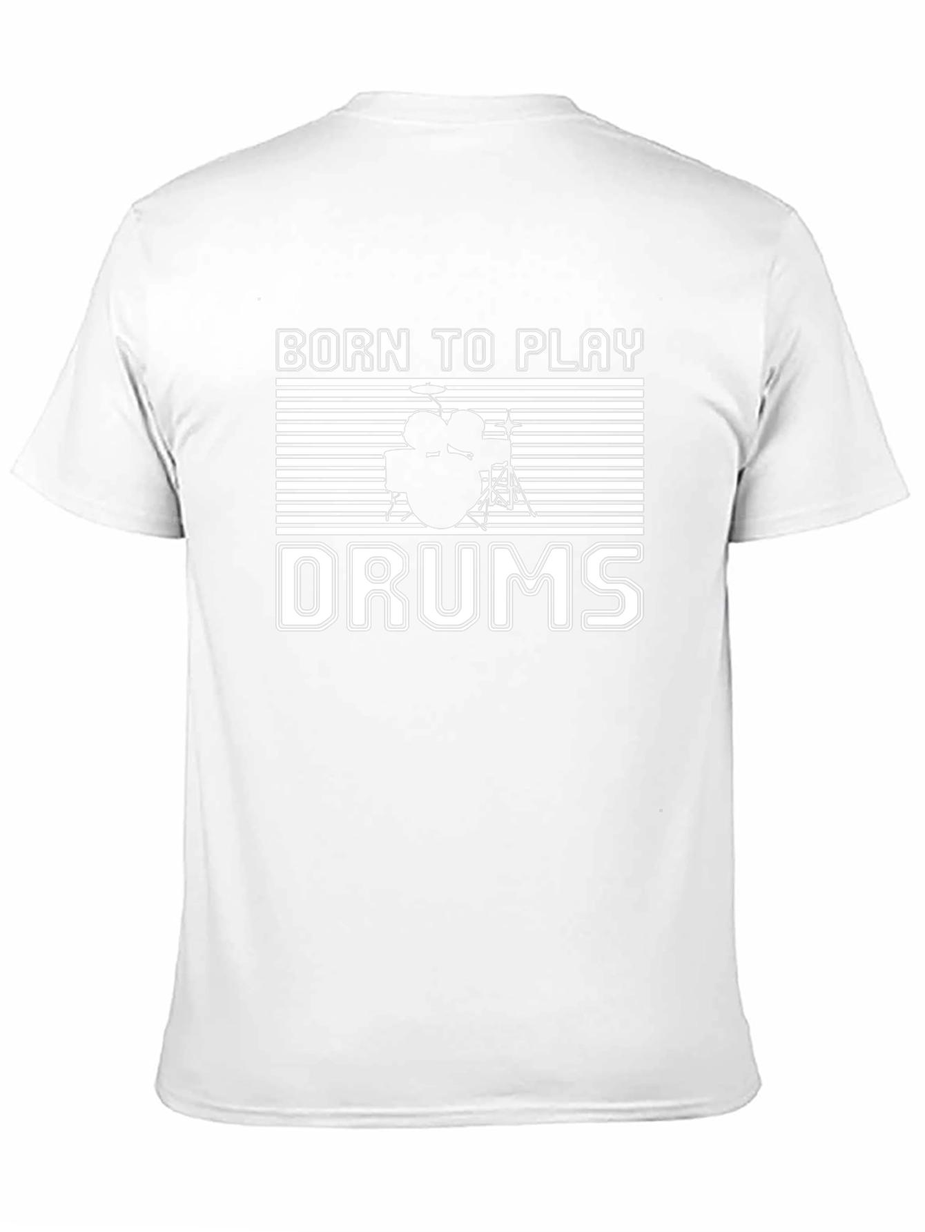 Born To Play Drums Black T-Shirt