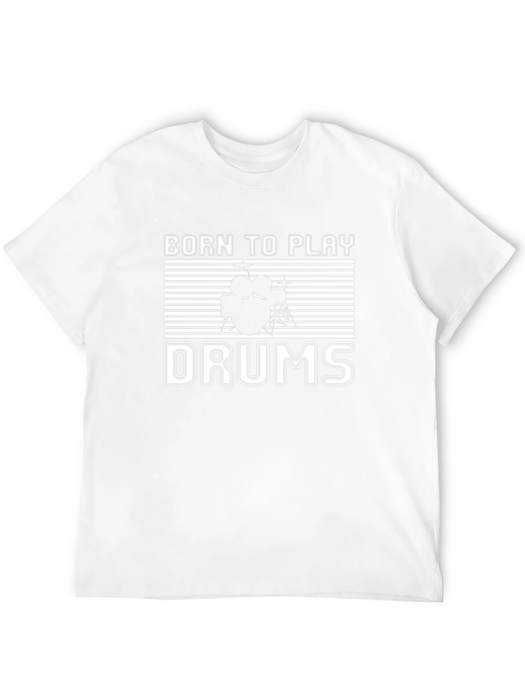 Born To Play Drums Black T-Shirt