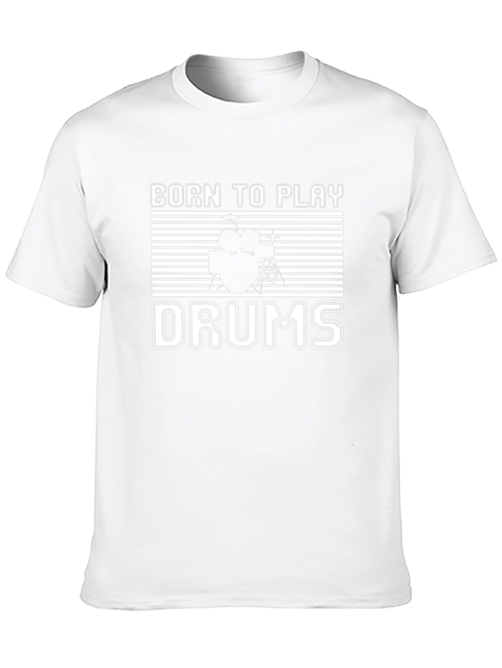 Born To Play Drums Black T-Shirt